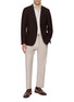 模特儿示范图 - 点击放大 - LARDINI - Floral Pin Single Breasted Blazer