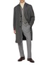 模特儿示范图 - 点击放大 - LARDINI - Floral Pin Button Up Long Coat