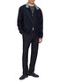 模特儿示范图 - 点击放大 - LARDINI - Stand Collar Zip Up Jacket