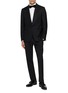模特儿示范图 - 点击放大 - LARDINI - Shawl Lapel Single Breasted Blazer