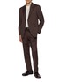 模特儿示范图 - 点击放大 - LARDINI - Floral Pin Single Breasted Blazer