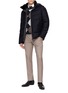 模特儿示范图 - 点击放大 - PT TORINO - Slim Wool Tailored Trousers