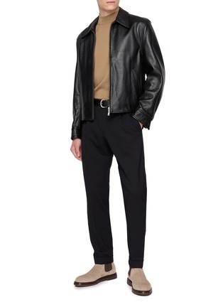 模特儿示范图 - 点击放大 - PT TORINO - Rebel Bi-Stretch Tapered Trousers