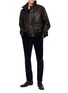 模特儿示范图 - 点击放大 - PT TORINO - Slim Stretch Corduroy Trousers