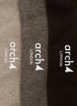 细节 - 点击放大 - ARCH4 - Lucia Ribbed Cashmere Sock Set
