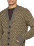  - PIACENZA 1733 - Micro Houndstooth Wool Knit Cardigan