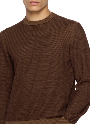  - PIACENZA 1733 - Crewneck Textured Knit Sweater