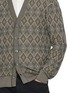  - PIACENZA 1733 - V-Neck Diamond Pattern Knit Cardigan