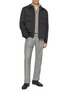 模特儿示范图 - 点击放大 - PIACENZA 1733 - Quarter Zip Cashmere Knit Sweater