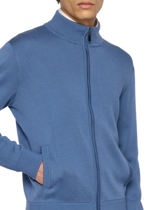  - J∞QUALITY  - Zip Up Cashmere Silk Knit Jacket