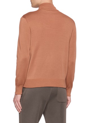 背面 - 点击放大 - J∞QUALITY  - Zip Up Cashmere Silk Knit Jacket