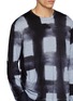  - J∞QUALITY  - Dyed Check Long Sleeve T-Shirt