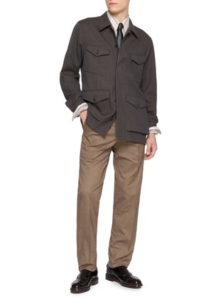模特儿示范图 - 点击放大 - J∞QUALITY  - Road Flap Pocket Jacket
