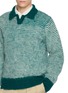  - J∞QUALITY  - Skipper Striped Wool Knit Polo Sweater