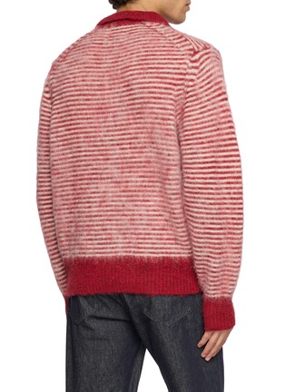 背面 - 点击放大 - J∞QUALITY  - Skipper Striped Wool Knit Polo Sweater