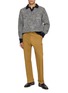 模特儿示范图 - 点击放大 - J∞QUALITY  - Skipper Striped Wool Knit Polo Sweater