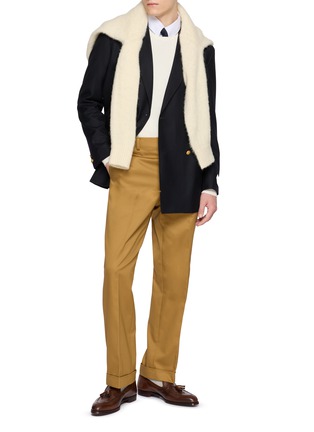 模特儿示范图 - 点击放大 - J∞QUALITY  - Piped Cotton Pants