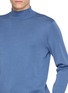  - J∞QUALITY  - Mock Neck Cashmere Silk Knit Sweater