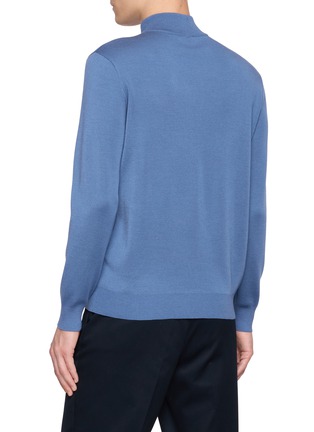背面 - 点击放大 - J∞QUALITY  - Mock Neck Cashmere Silk Knit Sweater