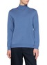 首图 - 点击放大 - J∞QUALITY  - Mock Neck Cashmere Silk Knit Sweater