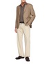 模特儿示范图 - 点击放大 - J∞QUALITY  - Mock Neck Cashmere Silk Knit Sweater