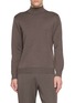 首图 - 点击放大 - J∞QUALITY  - Mock Neck Cashmere Silk Knit Sweater