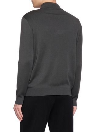 背面 - 点击放大 - J∞QUALITY  - Half-Zip Cashmere Silk Knit Sweater