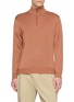 首图 - 点击放大 - J∞QUALITY  - Half-Zip Cashmere Silk Knit Sweater