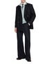 模特儿示范图 - 点击放大 - J∞QUALITY  - Half-Zip Cashmere Silk Knit Sweater