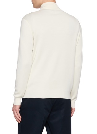背面 - 点击放大 - J∞QUALITY  - Half-Zip Cashmere Silk Knit Sweater