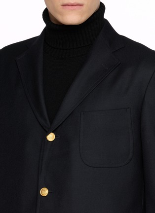 - J∞QUALITY  - Single Breasted Patch Pocket Wool Blazer