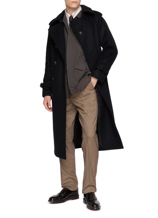 模特儿示范图 - 点击放大 - J∞QUALITY  - Double Breasted Trench Coat