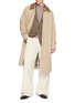 模特儿示范图 - 点击放大 - J∞QUALITY  - Balmacaan Detachable Collar Long Coat