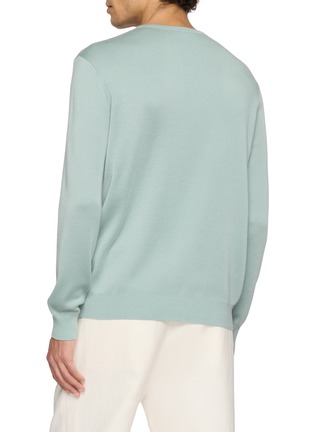 背面 - 点击放大 - J∞QUALITY  - Crewneck Cashmere Silk Knit Sweater
