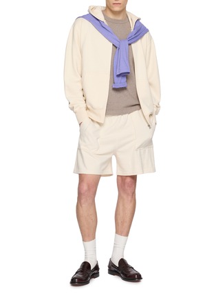 模特儿示范图 - 点击放大 - J∞QUALITY  - Eco Fusion Mid Weight Zip Hoodie