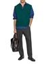模特儿示范图 - 点击放大 - J∞QUALITY  - V-Neck Wool Knit Vest