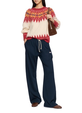 模特儿示范图 - 点击放大 - HOWLIN' - Snowflake Fair Isle Knit Sweater