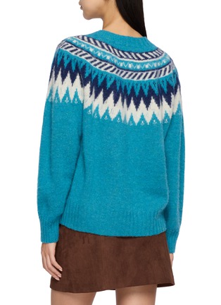 背面 - 点击放大 - HOWLIN' - Fair Isle Zig Zag Shetland Knit Sweater