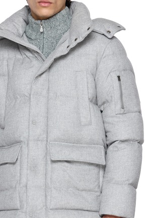 细节 - 点击放大 - HERNO - Cashmere Silk Down Jacket
