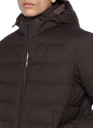 细节 - 点击放大 - HERNO - Hooded Wool Blend Down Jacket