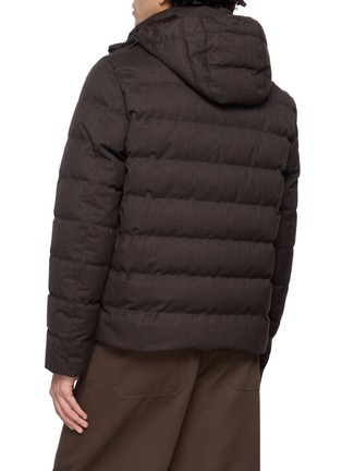 背面 - 点击放大 - HERNO - Hooded Wool Blend Down Jacket