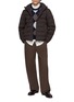 模特儿示范图 - 点击放大 - HERNO - Hooded Wool Blend Down Jacket