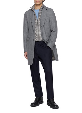 模特儿示范图 - 点击放大 - HERNO - Bib Layered Coat