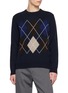 首图 - 点击放大 - ARCH4 - Mr Hambley Argyle Print Knit Cashmere Sweater