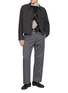 模特儿示范图 - 点击放大 - ARCH4 - Mr Hambley Argyle Print Knit Cashmere Sweater