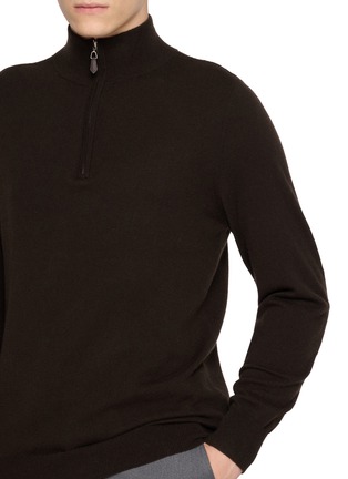 - ARCH4 - Mr Fenchurch Quarter Zip Knit Cashmere Sweater