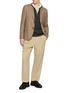 模特儿示范图 - 点击放大 - ARCH4 - Mr Fenchurch Quarter Zip Knit Cashmere Sweater