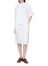 模特儿示范图 - 点击放大 - MS MIN - Tie Front Pleated Shirt