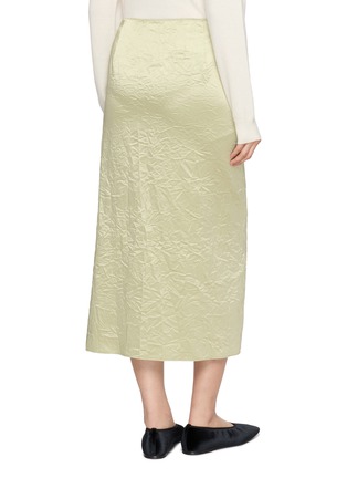 背面 - 点击放大 - MS MIN - Layered Side Slit Pleated Wrap Midi Skirt