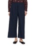 首图 - 点击放大 - MS MIN - Scalloped Elasticated Wide Leg Pants